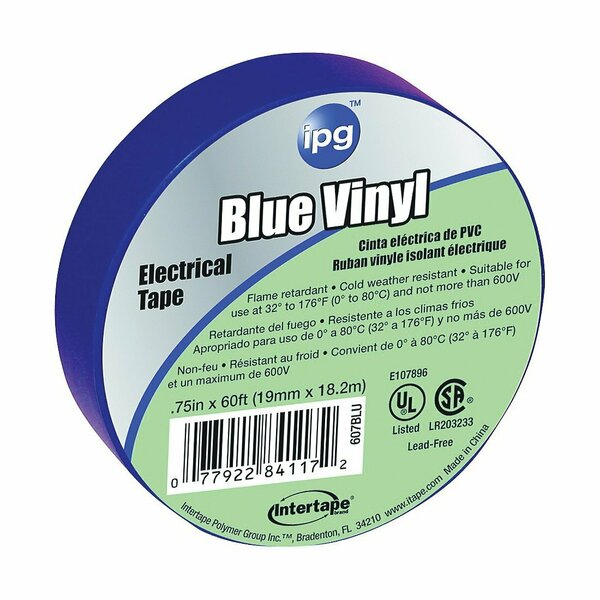 Intertape Polymer Group Tapeblue 3/4X60 Electrical 607BLU